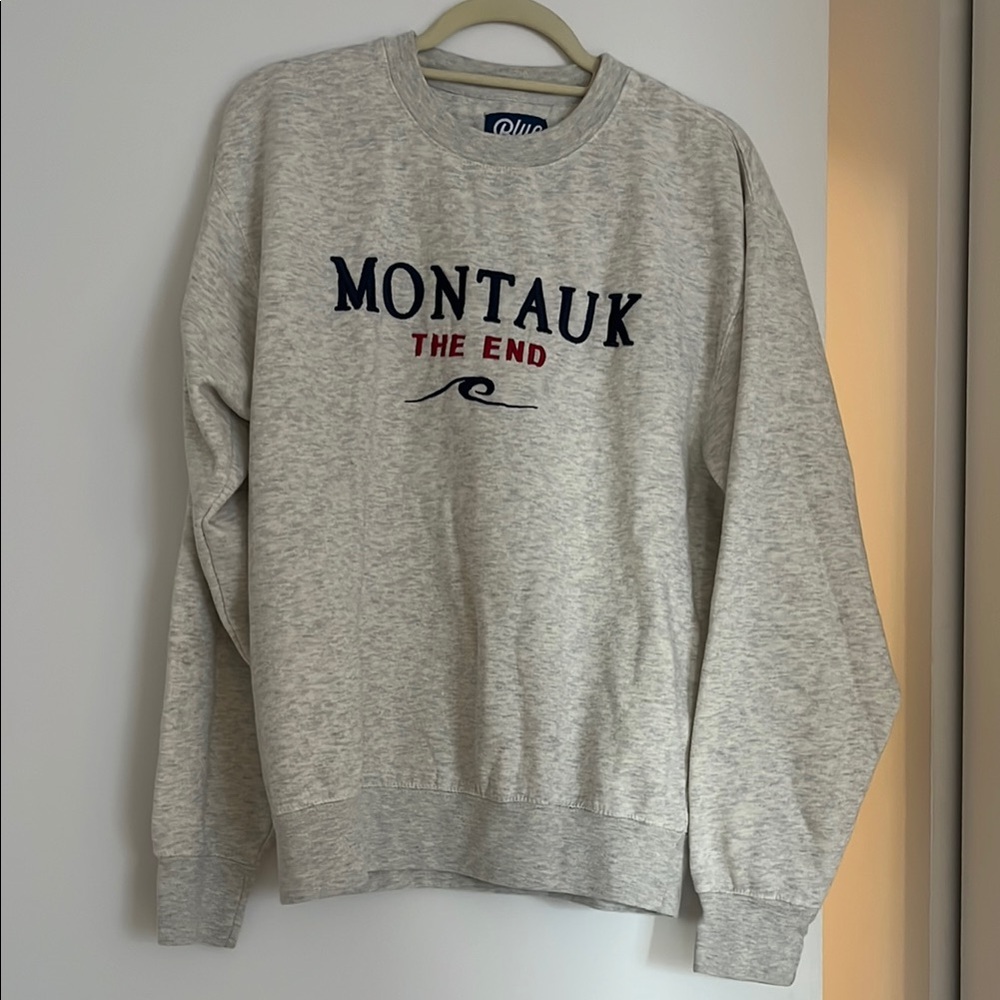 Blue 84 Light Gray Montauk Crew Neck Sweater